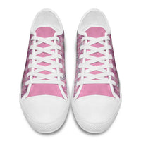 Alaka Aloha Hawaii Low Top Shoes Plumeria Lei With Palaka Motif - Polynesian Pride