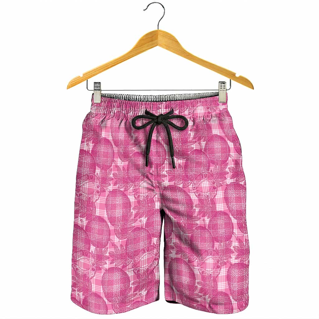 Alaka Hawaii Breadfruit Palaka Motifs Shorts for Men