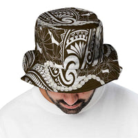 Aloha Hawaii Kalo Pikake Lei Bucket Hat Chest Tattoo Gold Hawaiian Pattern LT14 - Polynesian Pride