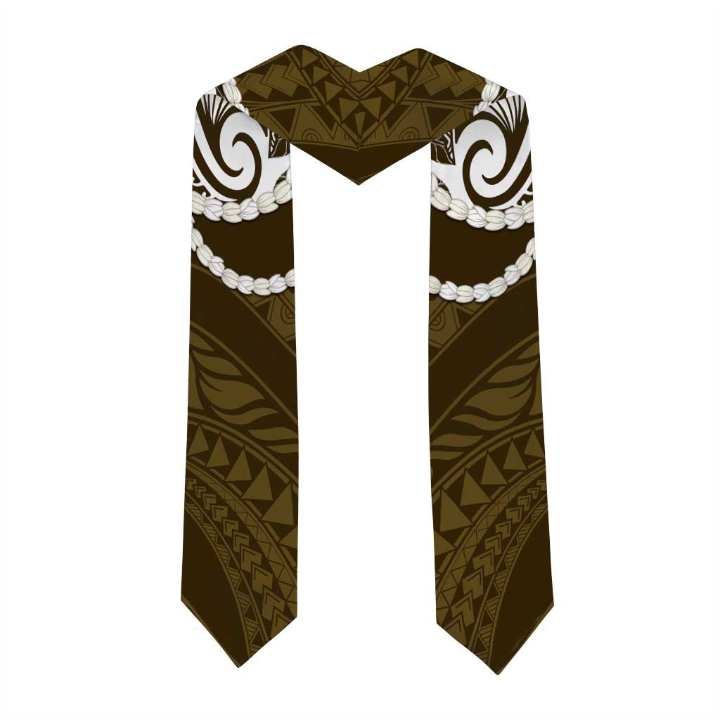 Aloha Hawaii Kalo Pikake Lei Graduation Stole Chest Tattoo Gold Hawaiian Pattern LT14 - Polynesian Pride