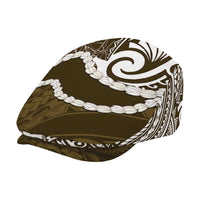 Aloha Hawaii Kalo Pikake Lei Jeff Hat Chest Tattoo Gold Hawaiian Pattern LT14 - Polynesian Pride