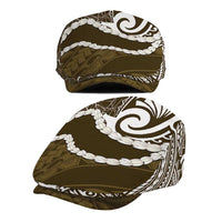 Aloha Hawaii Kalo Pikake Lei Jeff Hat Chest Tattoo Gold Hawaiian Pattern LT14 - Polynesian Pride