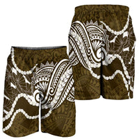 Aloha Hawaii Kalo Pikake Lei Shorts for Men Chest Tattoo Gold Hawaiian Pattern LT14 - Polynesian Pride