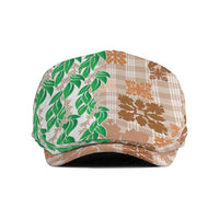 Aloha Hawaii Palaka Tuberose Lei Jeff Hat Hawaiian Quilt Seamless Style - Polynesian Pride