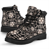 Aloha Hawaii Shell Quilt All Season Boots Seamless Style - Polynesian Pride