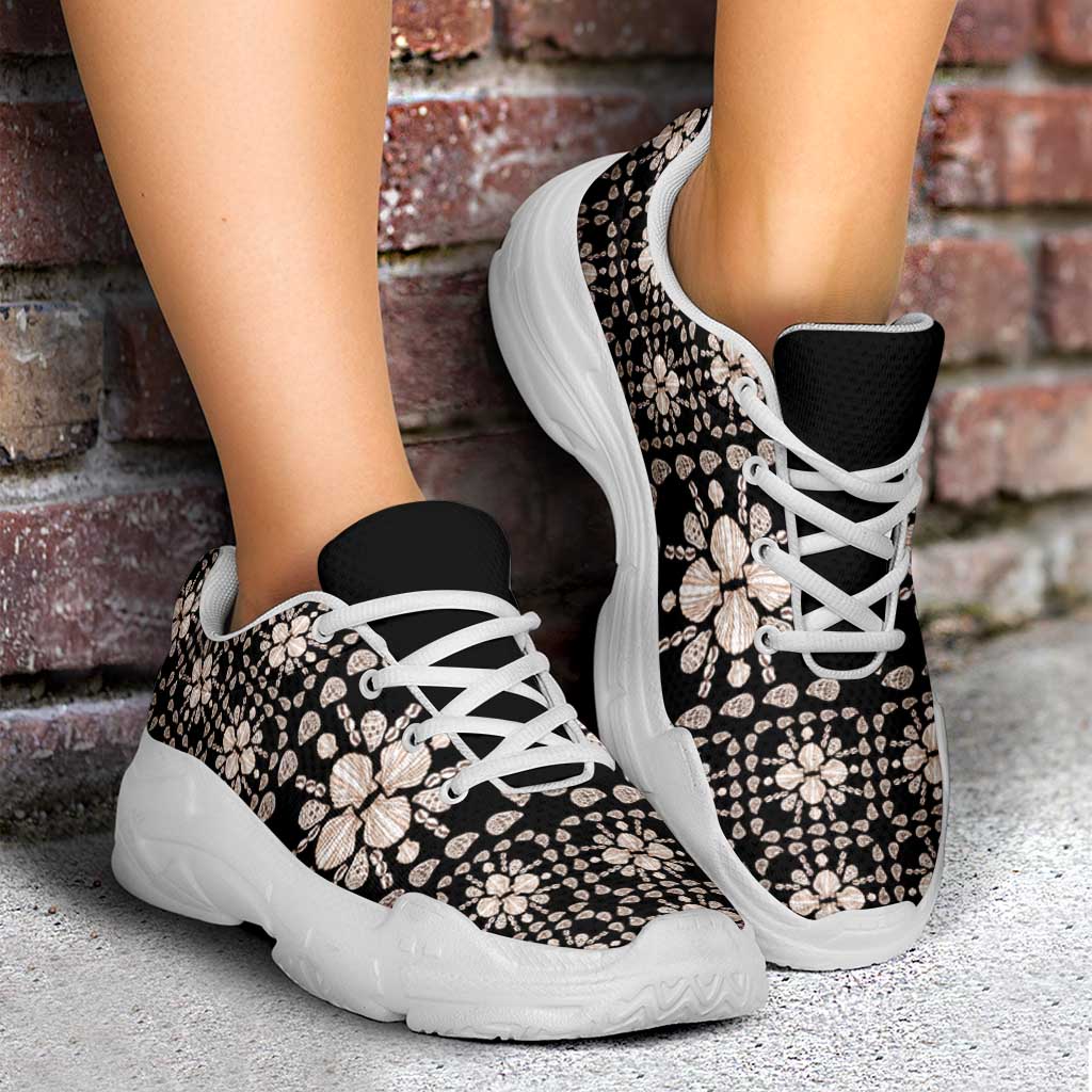 Aloha Hawaii Shell Quilt Chunky Sneakers Seamless Style - Polynesian Pride