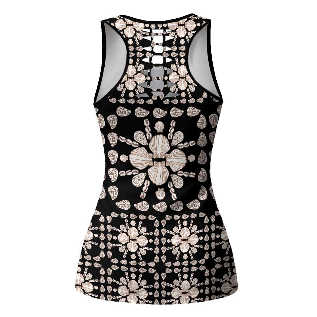 Aloha Hawaii Shell Quilt Hollow Tank Top Seamless Style - Polynesian Pride