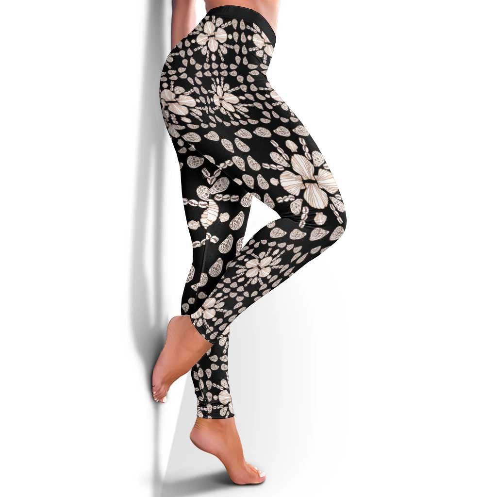 Aloha Hawaii Shell Quilt Leggings Seamless Style - Polynesian Pride