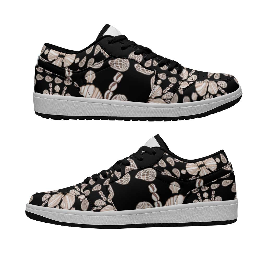 Aloha Hawaii Shell Quilt Low Sneakers Seamless Style LT14