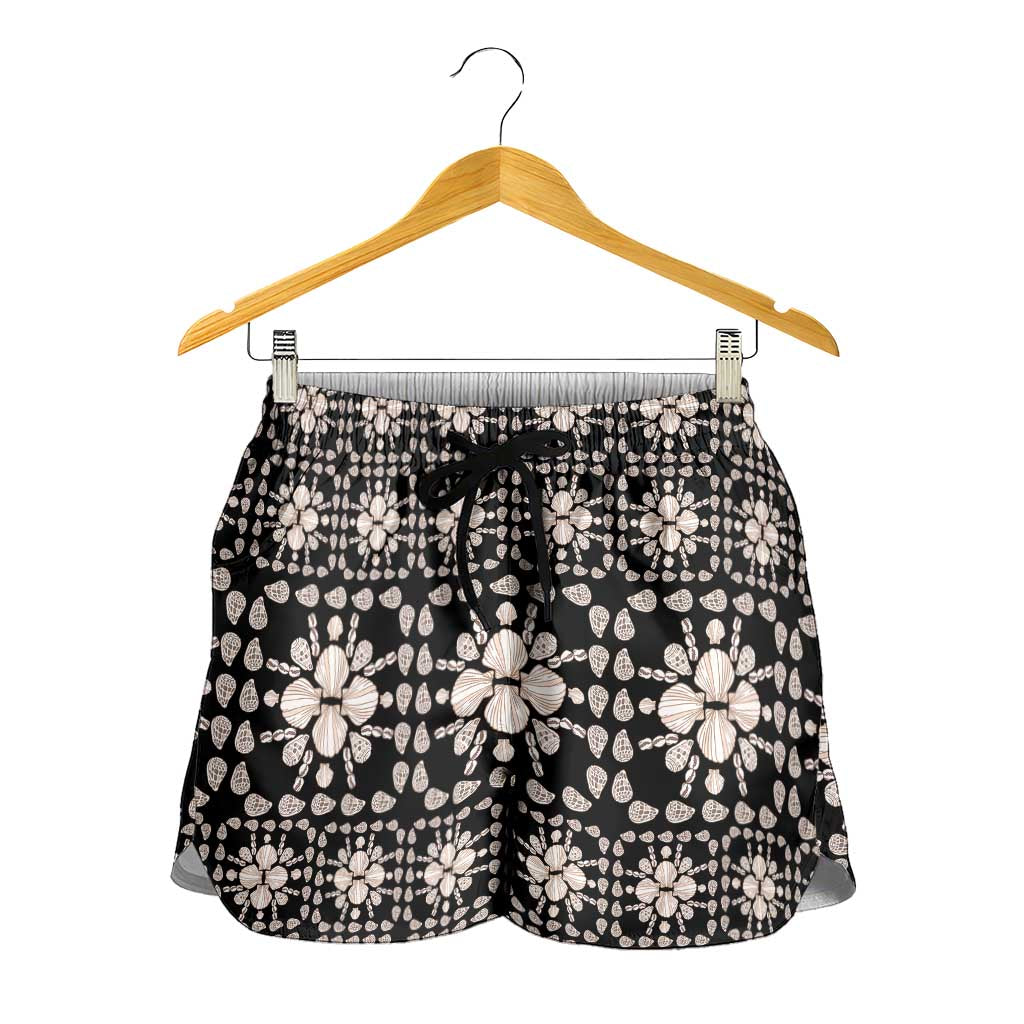 Aloha Hawaii Shell Quilt Shorts for Women Seamless Style - Polynesian Pride