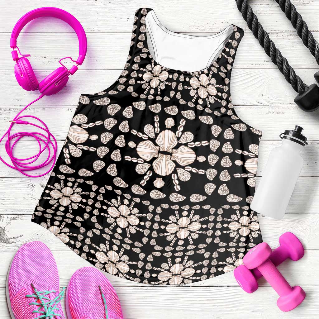 Aloha Hawaii Shell Quilt Women Racerback Tank Seamless Style - Polynesian Pride