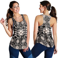 Aloha Hawaii Shell Quilt Women Racerback Tank Seamless Style - Polynesian Pride