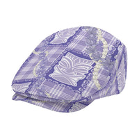 Aloha Hawaii Tiki Palaka Motifs Jeff Hat Honohono Lei Purple Elegant Vibes LT14 - Polynesian Pride