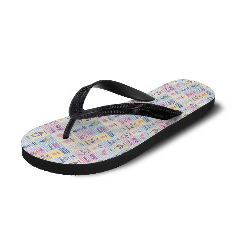 Aloha Summer Posters Grunge Textures Flip Flops