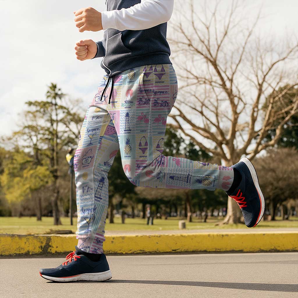 Aloha Summer Posters Grunge Textures Jogger Pants LT01 - Polynesian Pride