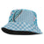 Aloha Vintage Palaka Floral Hawaiian Quilt Bucket Hat Uliuli Motif - Polynesian Pride