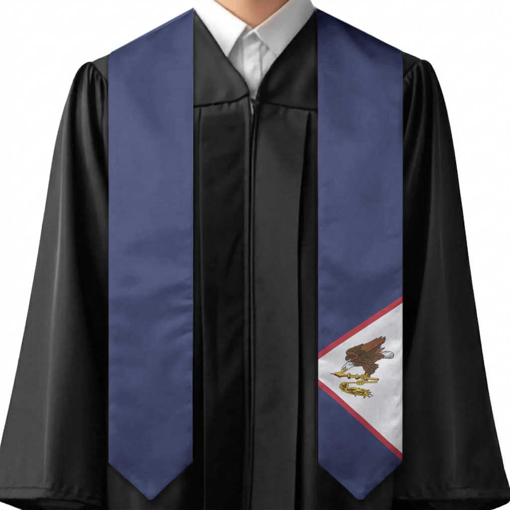American Samoa Graduation Stole Flag Style LT05 - Polynesian Pride