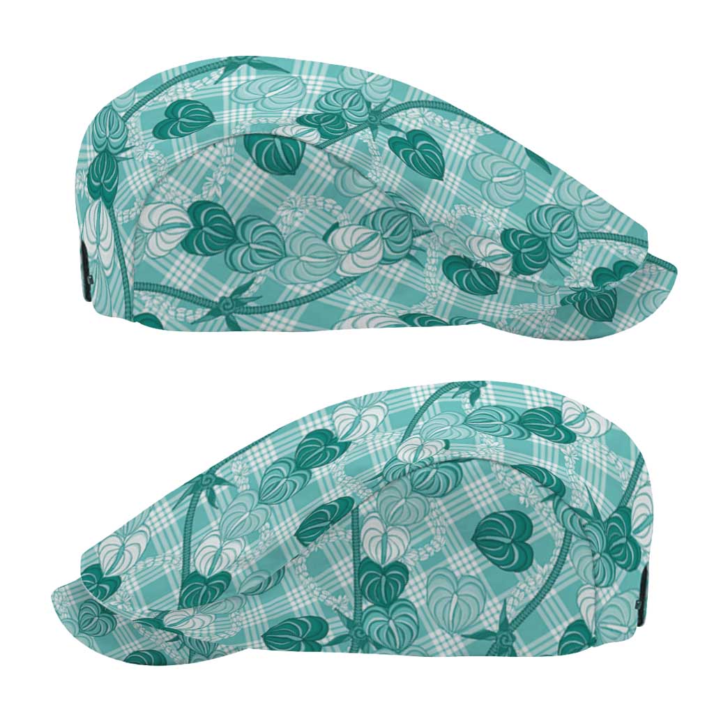 Anthurium Pikake Ti Leaf Palaka Jeff Hat Turquoise Version LT01 - Polynesian Pride