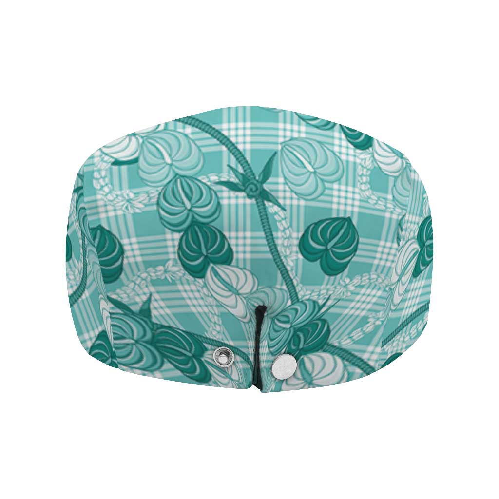 Anthurium Pikake Ti Leaf Palaka Jeff Hat Turquoise Version LT01 - Polynesian Pride