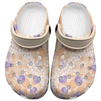 Anthurium Plumeria Lei Pastel Clogs Shoes Orange Hawaiian Splendid Palaka