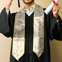 Anthurium Plumeria Lei Pastel Graduation Stole Yellow Hawaiian Splendid Palaka