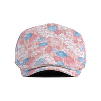 Anthurium Plumeria Lei Pastel Jeff Hat Pink Hawaiian Splendid Palaka LT01 Pink - Polynesian Pride