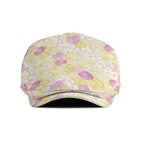 Anthurium Plumeria Lei Pastel Jeff Hat Yellow Hawaiian Splendid Palaka LT01 Yellow - Polynesian Pride