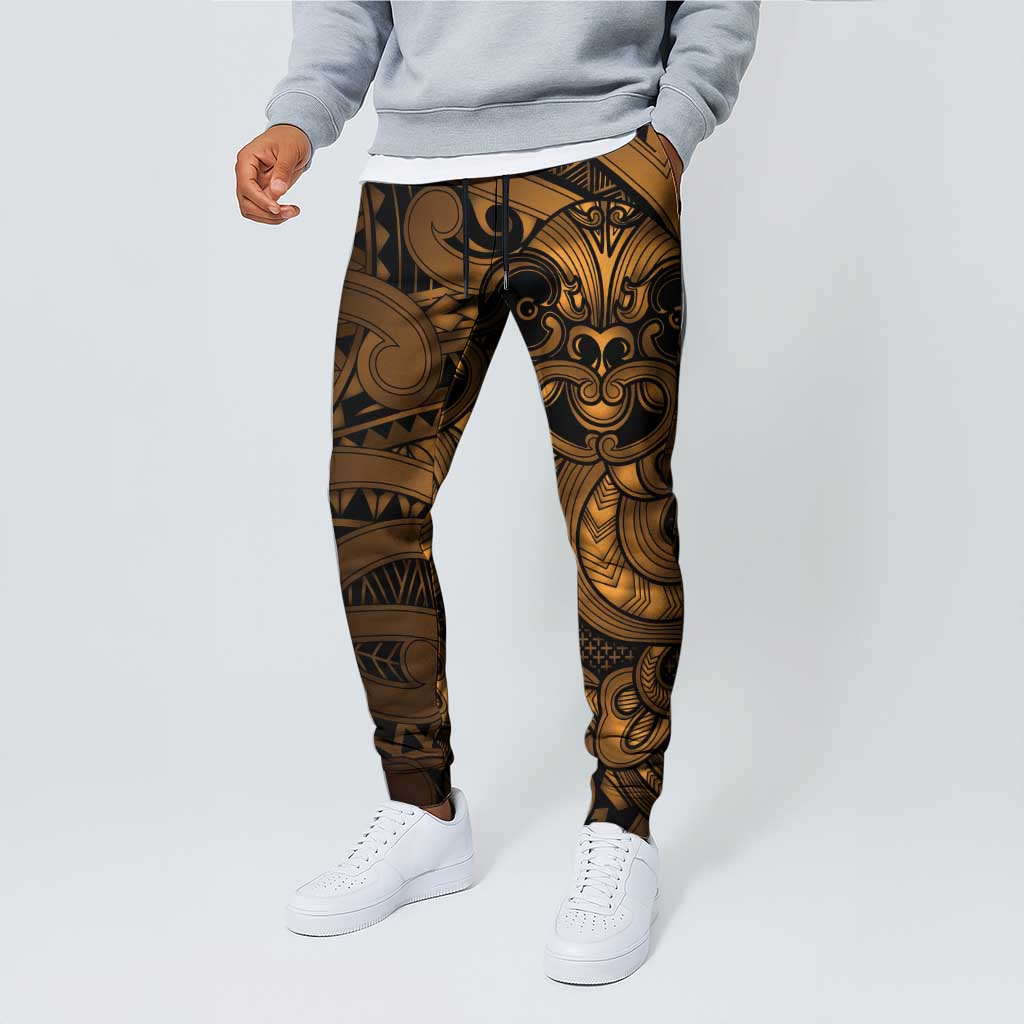 Aotearoa Maori Hei Tiki Jogger Pants Koura Kowhaiwhai Puhoro Motif LT9 - Polynesian Pride