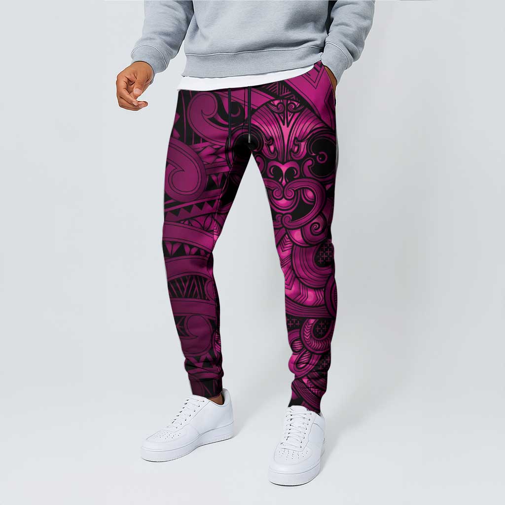 Aotearoa Maori Hei Tiki Jogger Pants Mawhero Kowhaiwhai Puhoro Motif LT9 - Polynesian Pride