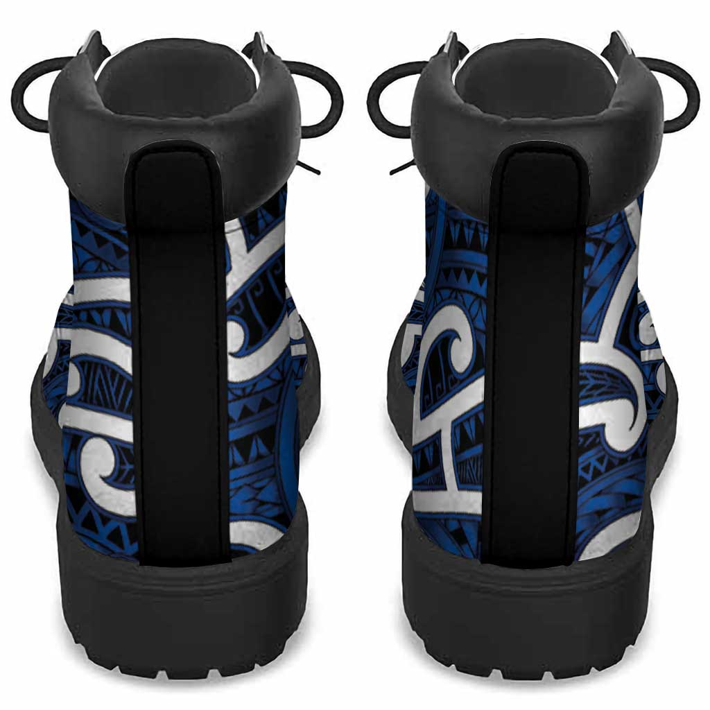 Aotearoa Maori Kowhaiwhai All Season Boots Kikorangi Puhoro and Patiki LT9 - Polynesian Pride