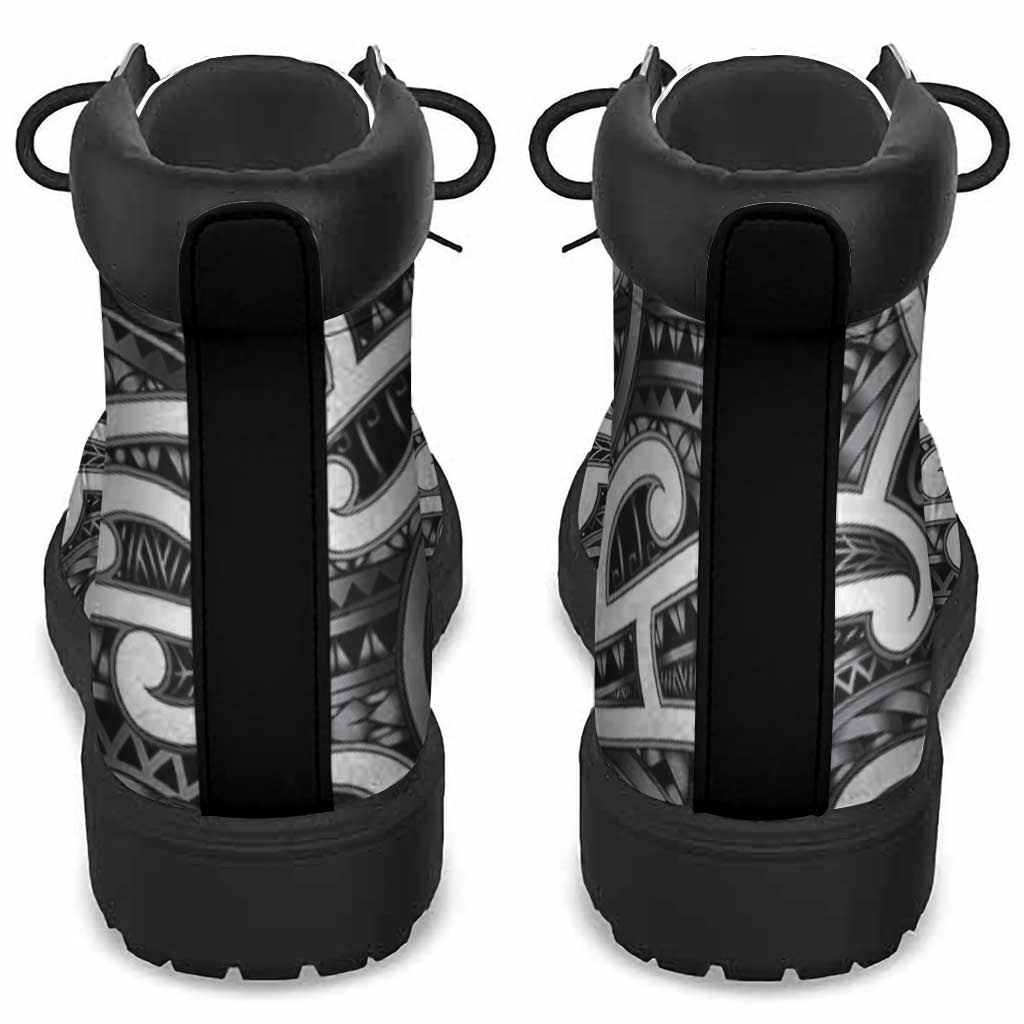 Aotearoa Maori Kowhaiwhai All Season Boots Kiwikiwi Puhoro and Patiki LT9 - Polynesian Pride