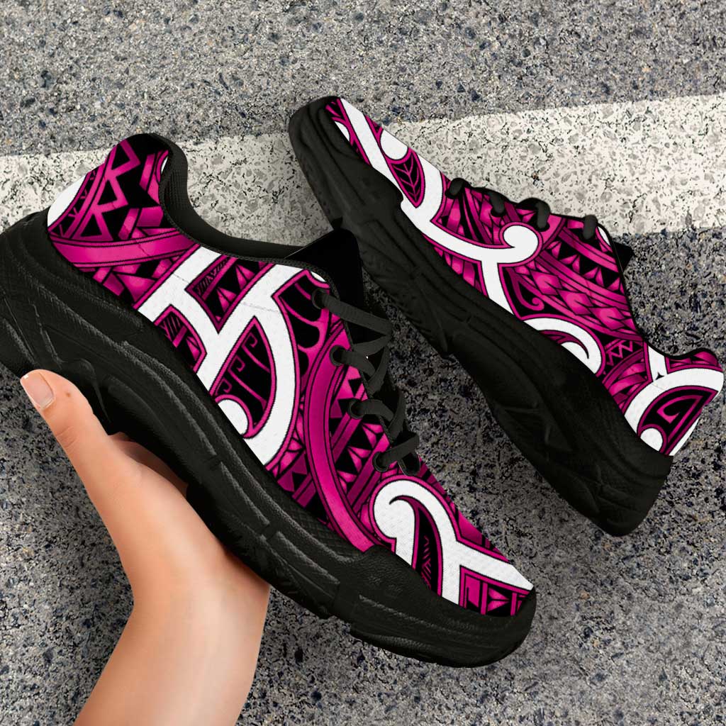 Aotearoa Maori Kowhaiwhai Chunky Sneakers Mawhero Puhoro and Patiki LT9 - Polynesian Pride