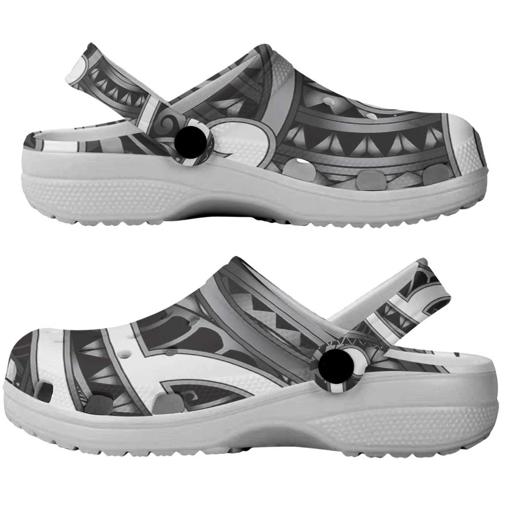 Aotearoa Maori Kowhaiwhai Clogs Shoes Kiwikiwi Puhoro and Patiki