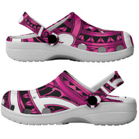 Aotearoa Maori Kowhaiwhai Clogs Shoes Mawhero Puhoro and Patiki LT9 - Polynesian Pride