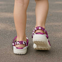 Aotearoa Maori Kowhaiwhai Clogs Shoes Mawhero Puhoro and Patiki LT9 - Polynesian Pride