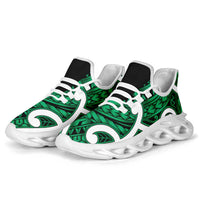 Aotearoa Maori Kowhaiwhai Clunky Sneakers Kakariki Puhoro and Patiki LT9 - Polynesian Pride