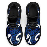 Aotearoa Maori Kowhaiwhai Clunky Sneakers Kikorangi Puhoro and Patiki LT9 - Polynesian Pride