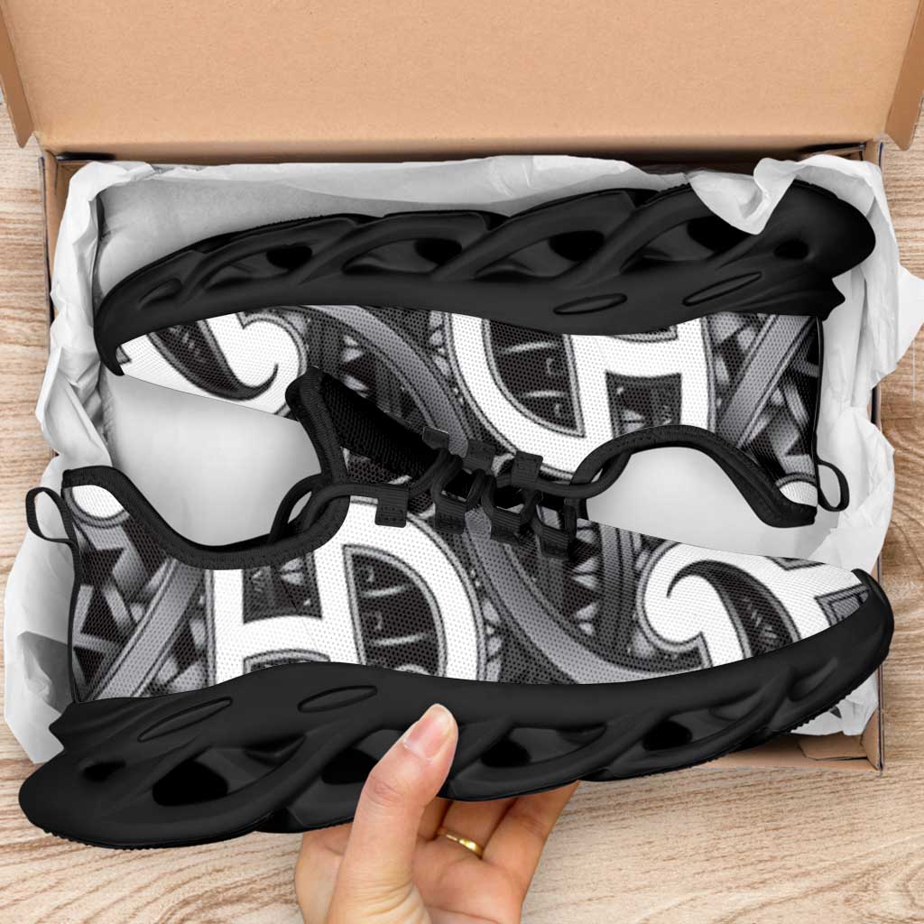 Aotearoa Maori Kowhaiwhai Clunky Sneakers Kiwikiwi Puhoro and Patiki LT9 - Polynesian Pride