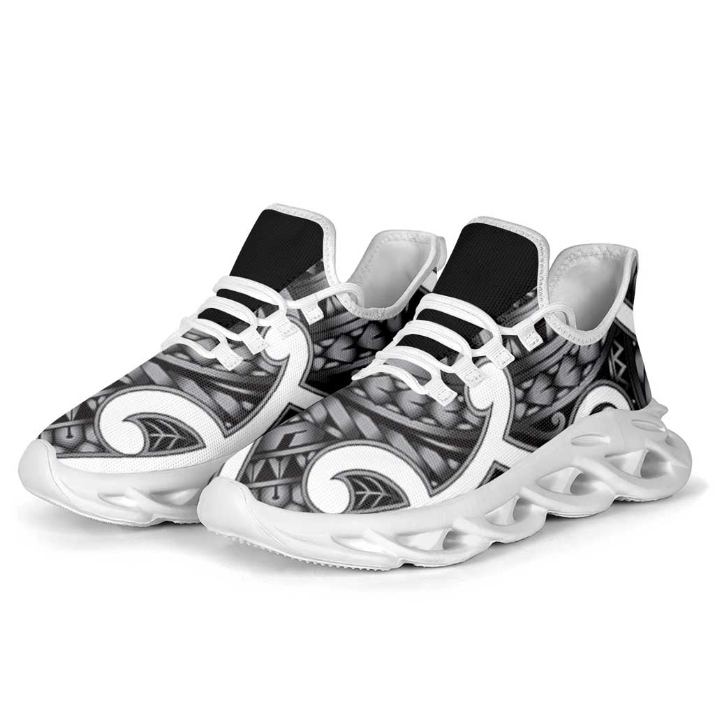 Aotearoa Maori Kowhaiwhai Clunky Sneakers Kiwikiwi Puhoro and Patiki LT9 - Polynesian Pride