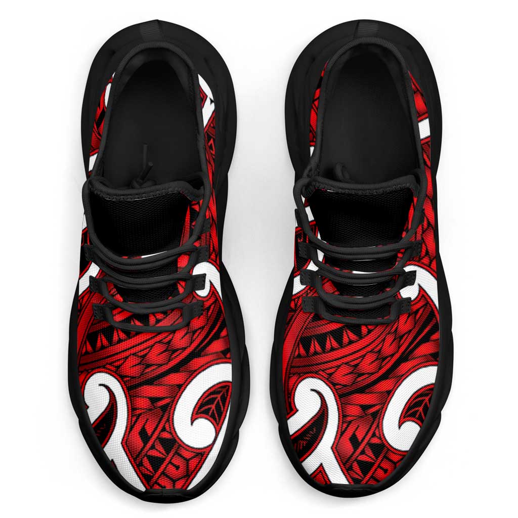 Aotearoa Maori Kowhaiwhai Clunky Sneakers Whero Puhoro and Patiki LT9 - Polynesian Pride