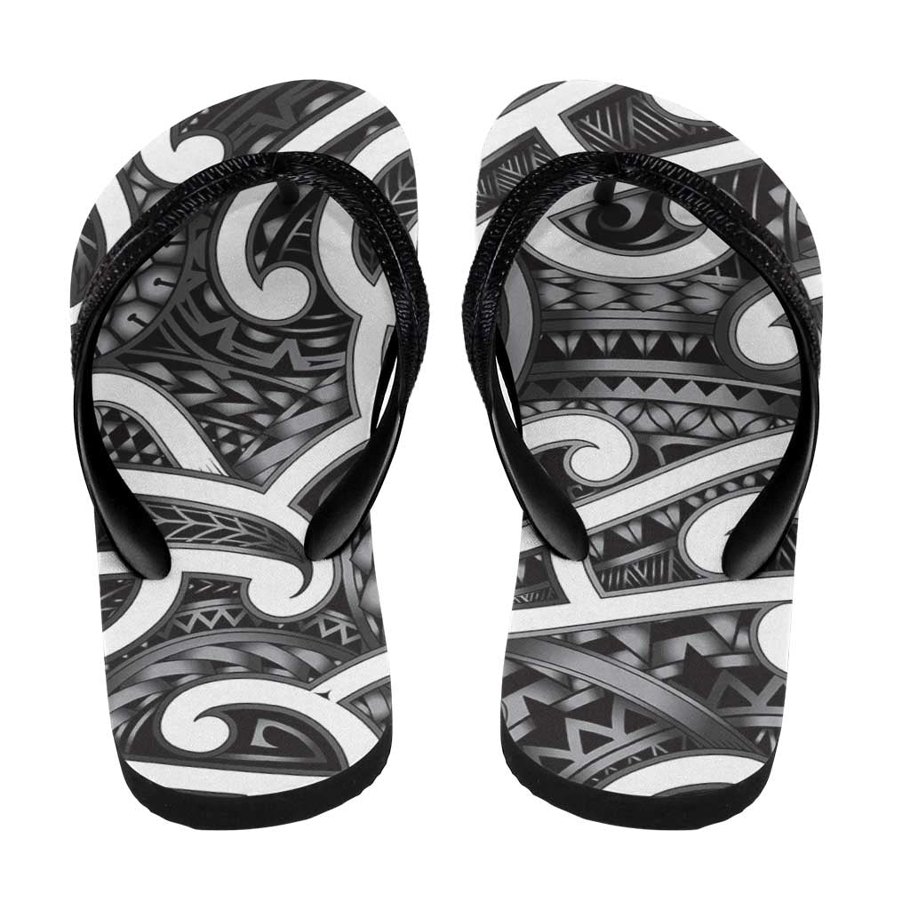 Aotearoa Maori Kowhaiwhai Flip Flops Kiwikiwi Puhoro and Patiki LT9 - Polynesian Pride