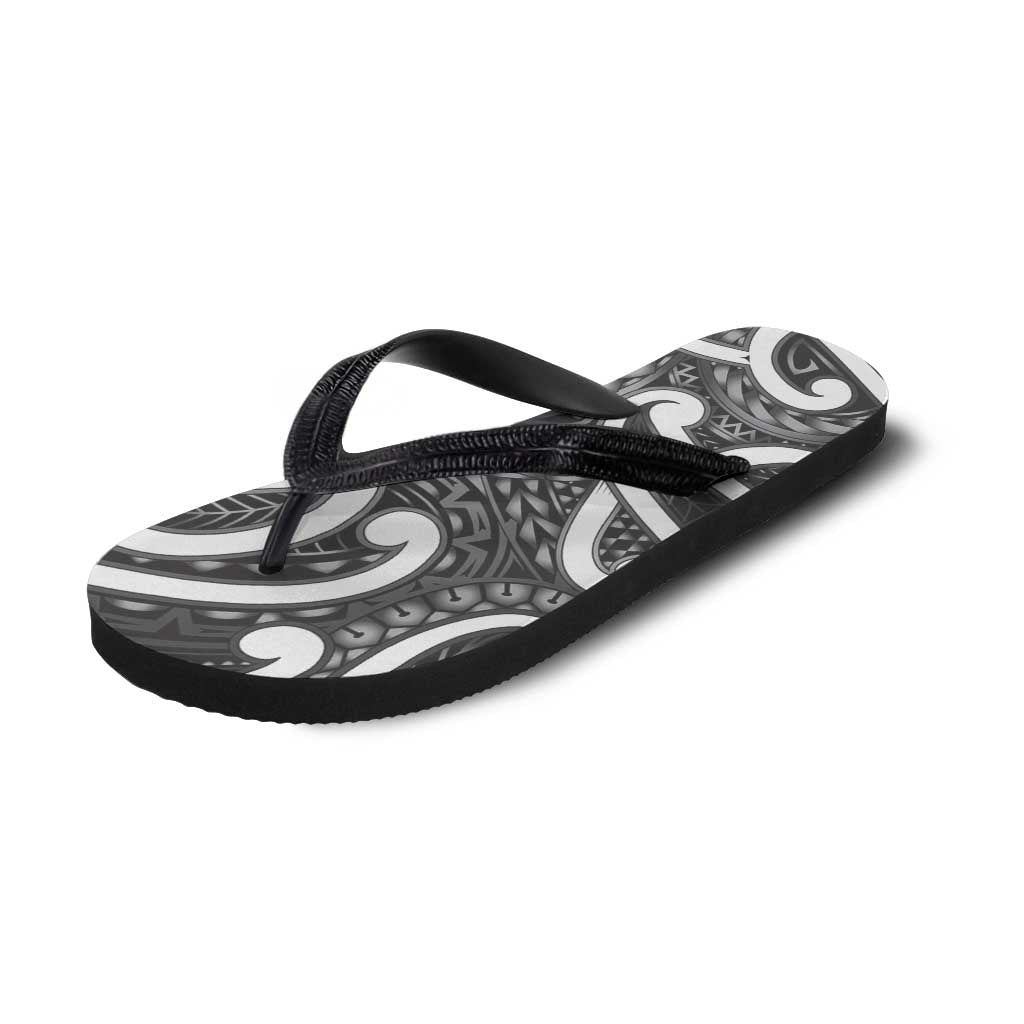 Aotearoa Maori Kowhaiwhai Flip Flops Kiwikiwi Puhoro and Patiki LT9 - Polynesian Pride