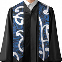 Aotearoa Maori Kowhaiwhai Graduation Stole Kikorangi Puhoro and Patiki LT9 - Polynesian Pride