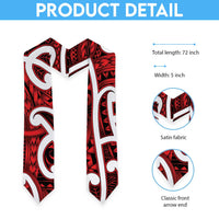 Aotearoa Maori Kowhaiwhai Graduation Stole Whero Puhoro and Patiki LT9 - Polynesian Pride