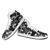 Aotearoa Maori Kowhaiwhai High Sneakers AJ1 Kiwikiwi Puhoro and Patiki LT9 - Polynesian Pride