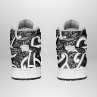 Aotearoa Maori Kowhaiwhai High Sneakers AJ1 Kiwikiwi Puhoro and Patiki LT9 - Polynesian Pride