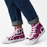 Aotearoa Maori Kowhaiwhai High Top Shoes Mawhero Puhoro and Patiki LT9 - Polynesian Pride