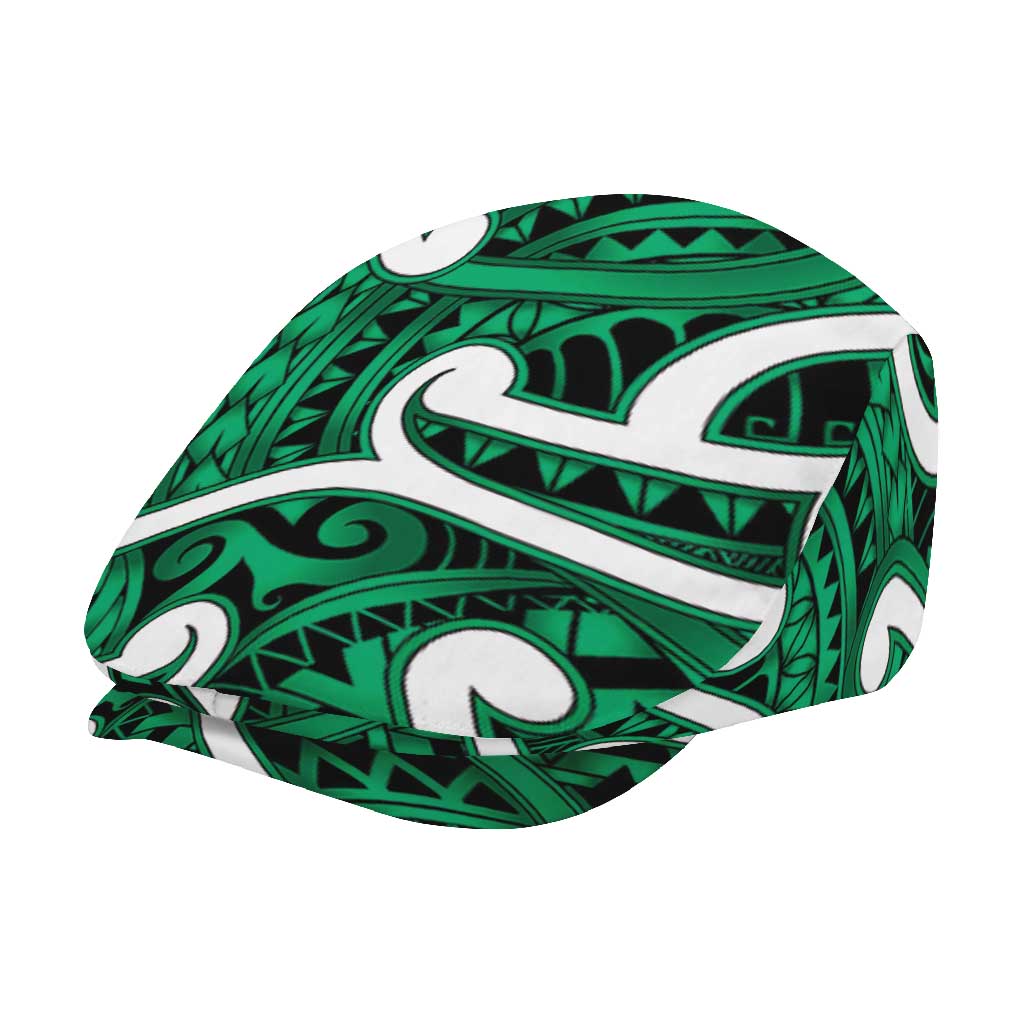 Aotearoa Maori Kowhaiwhai Jeff Hat Kakariki Puhoro and Patiki LT9 - Polynesian Pride