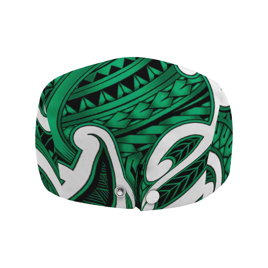 Aotearoa Maori Kowhaiwhai Jeff Hat Kakariki Puhoro and Patiki LT9 - Polynesian Pride