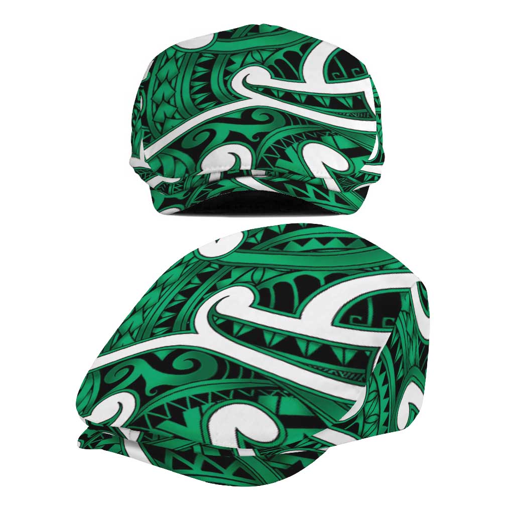 Aotearoa Maori Kowhaiwhai Jeff Hat Kakariki Puhoro and Patiki LT9 - Polynesian Pride